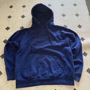 Smart Blanks Pullover Hoodie Royal Blue Fleece Men's L